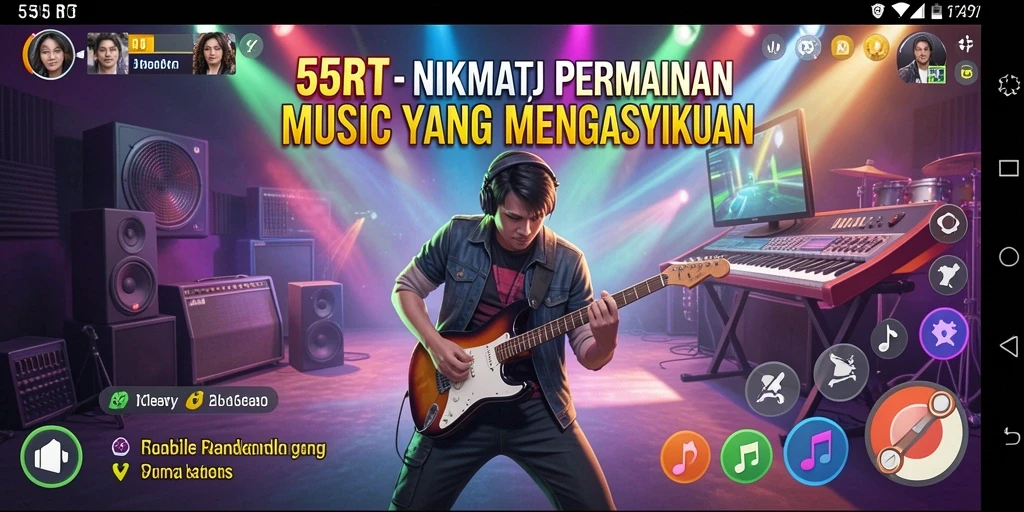 Tampilan gameplay 55RT yang menarik dan interaktif.
