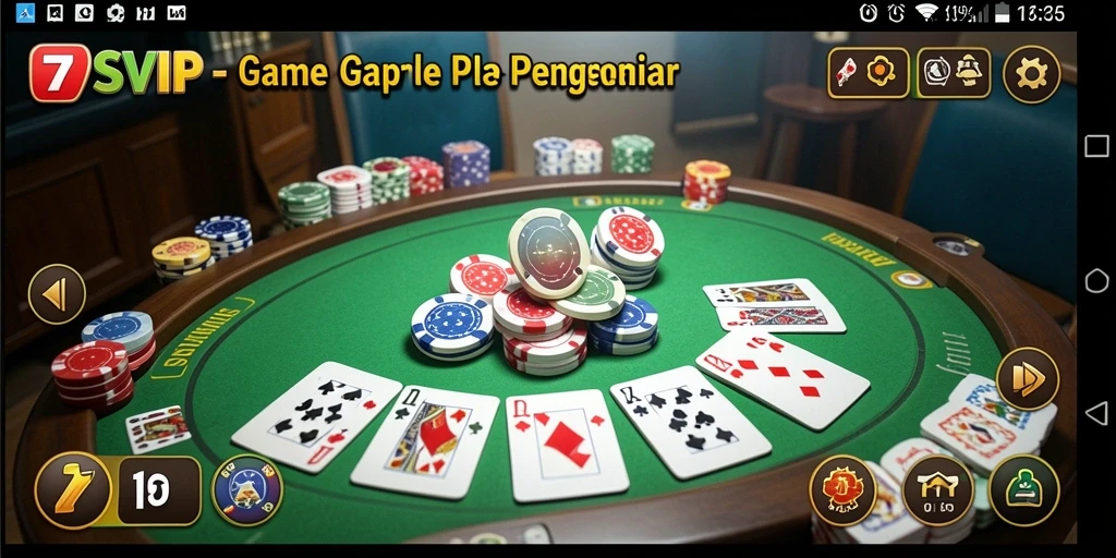 Tampilan gameplay Gaple yang menarik dan interaktif di 7SVIP.