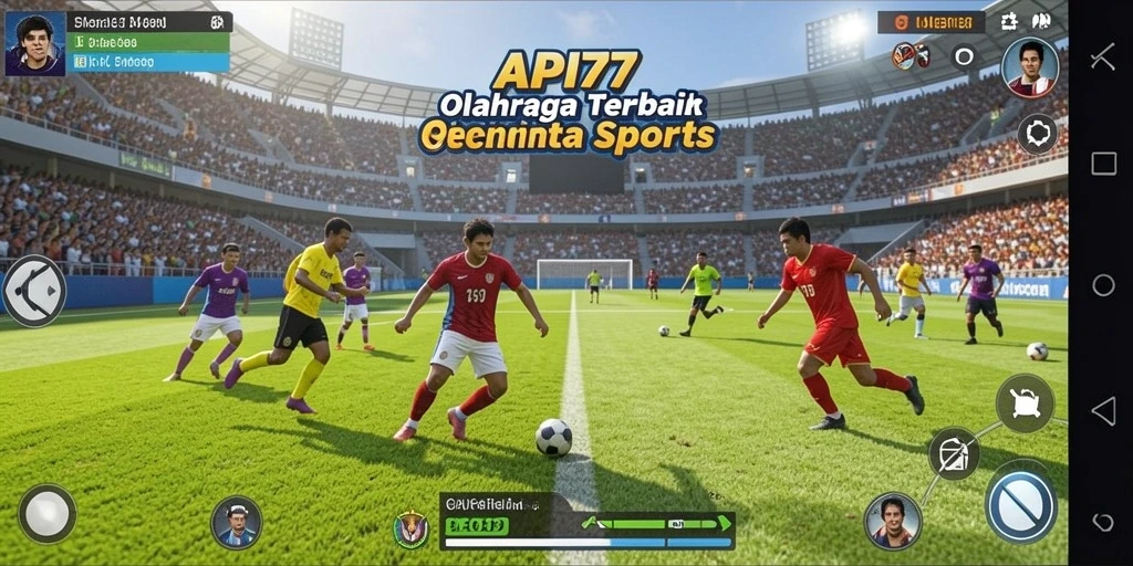 Tampilan menarik dari gameplay API77 dengan aksi olahraga seru.