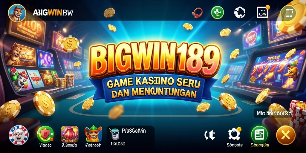 Tampilan gameplay BIGWIN189 yang menarik dengan beragam permainan Kasino.