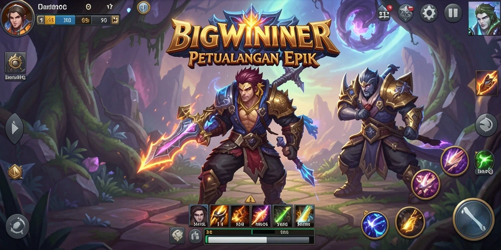 Screenshot menampilkan aksi seru dalam game ARPG BIGWINNER.