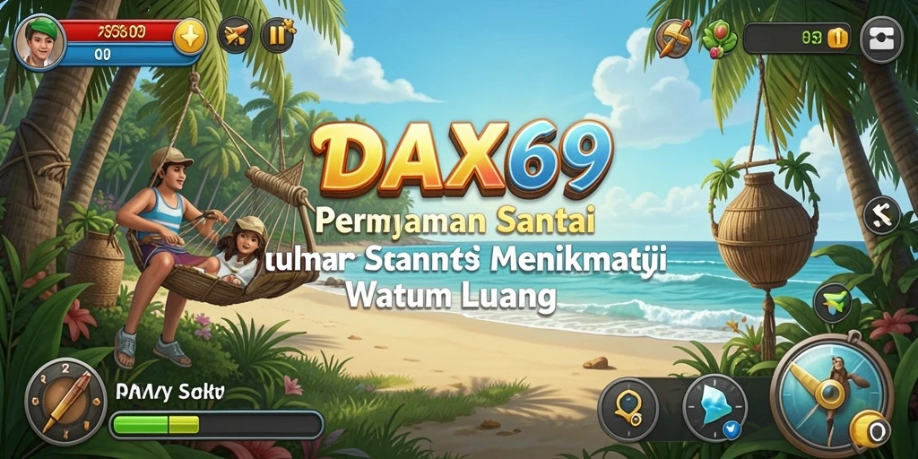 Screenshot gameplay DAX69 menampilkan suasana permainan yang ceria dan mengasyikkan.