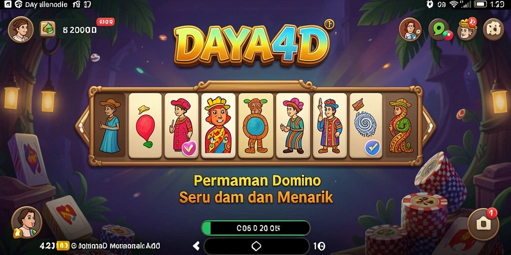 Tampilan gameplay seru dalam aplikasi DAYA4D yang memikat.