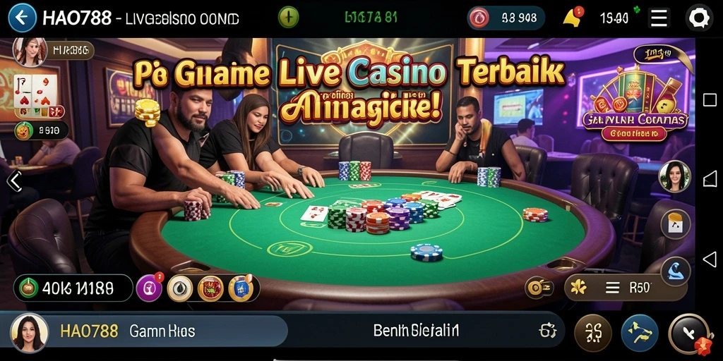 Tampilan gameplay Live Casino yang menarik dan interaktif di HAO788.