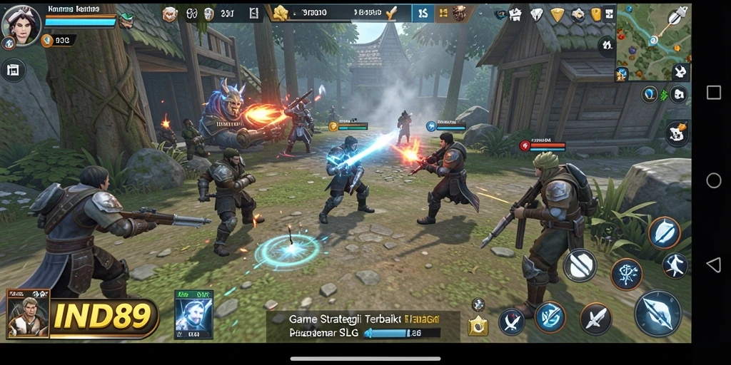 Tampilan gameplay menarik dengan aksi strategi yang mendebarkan.