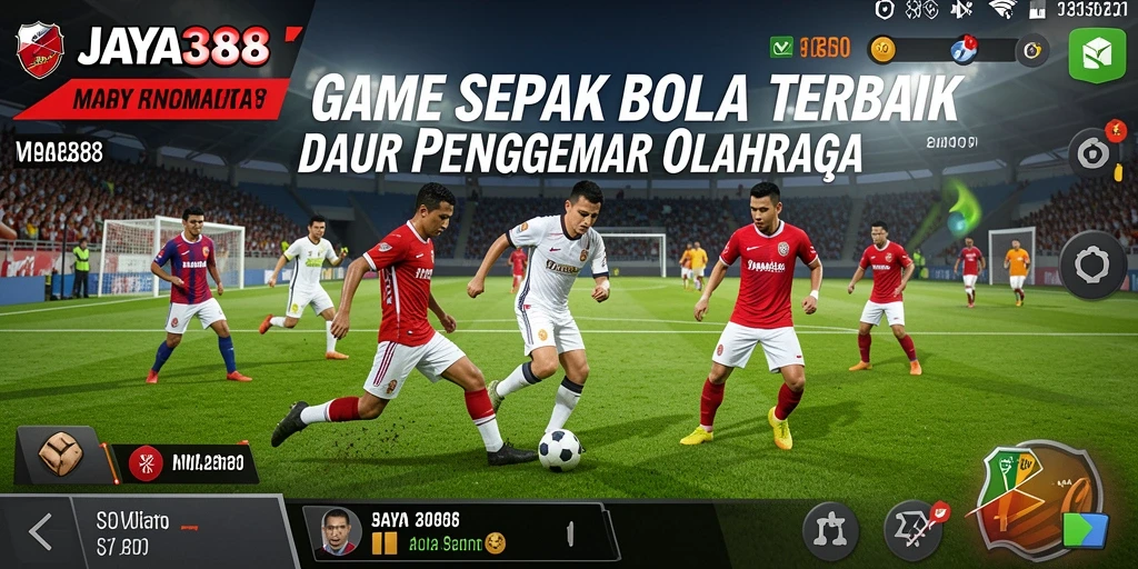 Tampilan menarik dari gameplay sepak bola di JAYA388.