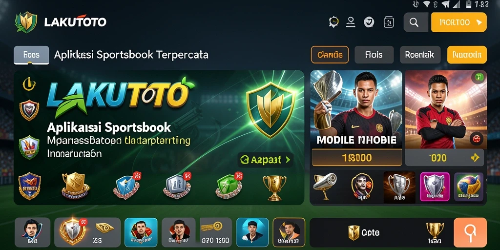 Tampilan gameplay menarik dari LAKUTOTO saat melakukan taruhan olahraga.