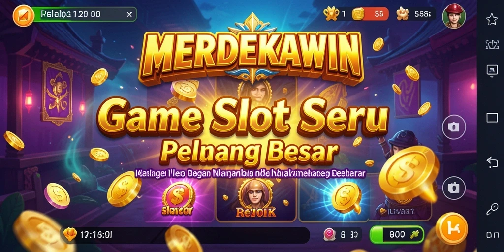 Tampilan gameplay seru di game Slot MERDEKAWIN yang mengasyikkan.
