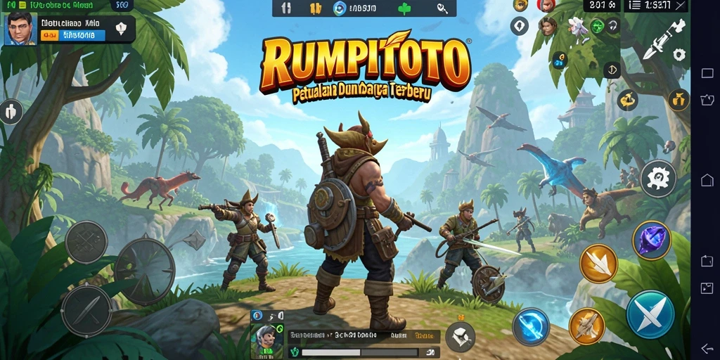 Tampilan gameplay RUMPITOTO dalam dunia terbuka yang menakjubkan.