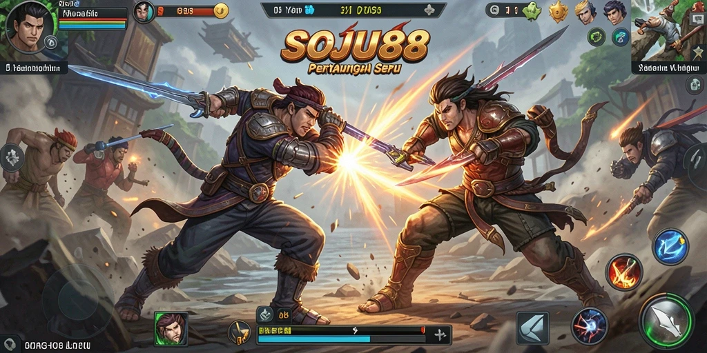 Tangkapan layar gameplay SOJU88 yang penuh aksi dan seru.