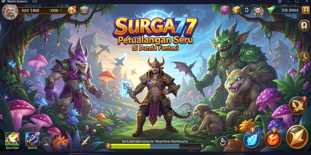Tangkapan layar SURGA77 menampilkan aksi seru dalam gameplay petualangan.