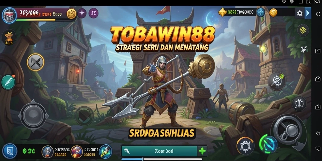Tampilan gameplay TOBAWIN88 yang menegangkan dan strategis.