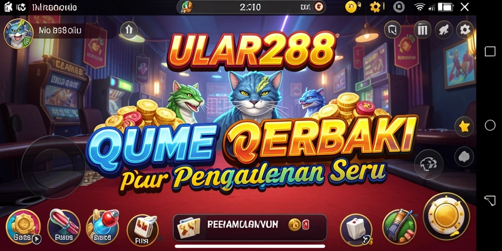 Tampilan gameplay QiuQiu yang seru dan kompetitif.